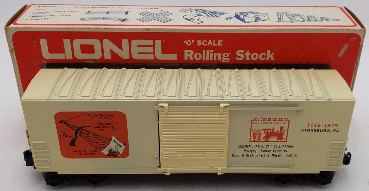 Lionel 1018-1979 TCA Mortgage Burning Ceremory Car EX/Box