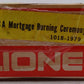 Lionel 1018-1979 TCA Mortgage Burning Ceremory Car EX/Box