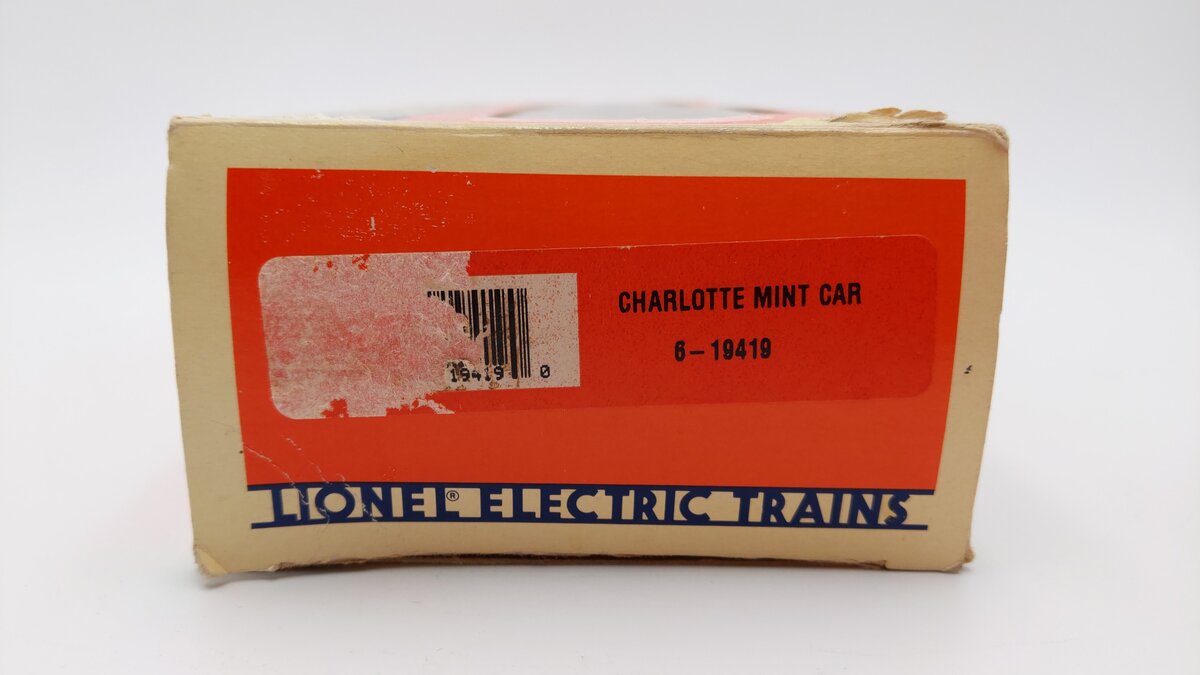 Lionel 6-19419 O Gauge Charlotte Mint Car LN/Box