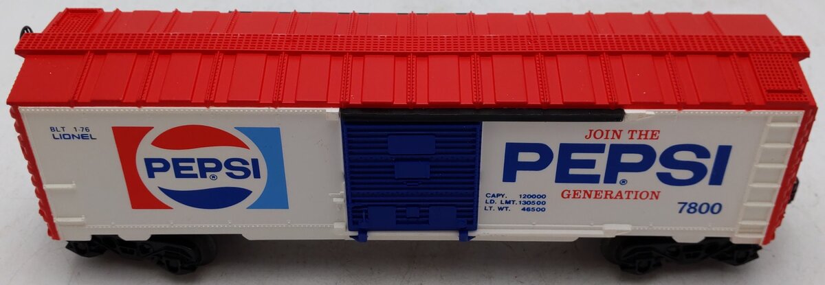 Lionel 6-7800 O Gauge Pepsi Boxcar EX/Box