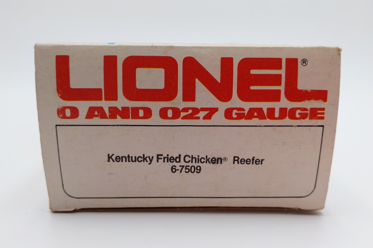 Lionel 6-7509 O Gauge Kentucky Fried Chicken Reefer Car EX/Box