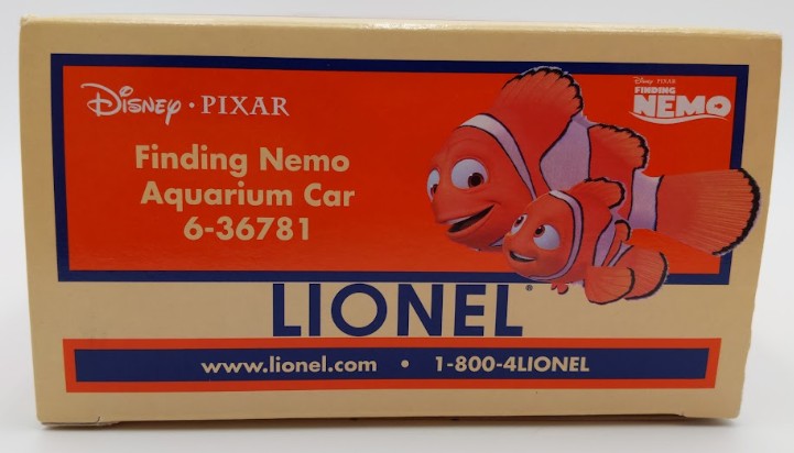 Lionel 6-36781 O Gauge Disney Finding Nemo Aquarium Car LN/Box