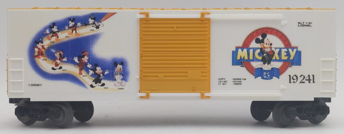 Lionel 6-19241 O Gauge Disney Mickey Mouse Hi Cube Boxcar #19241 EX/Box
