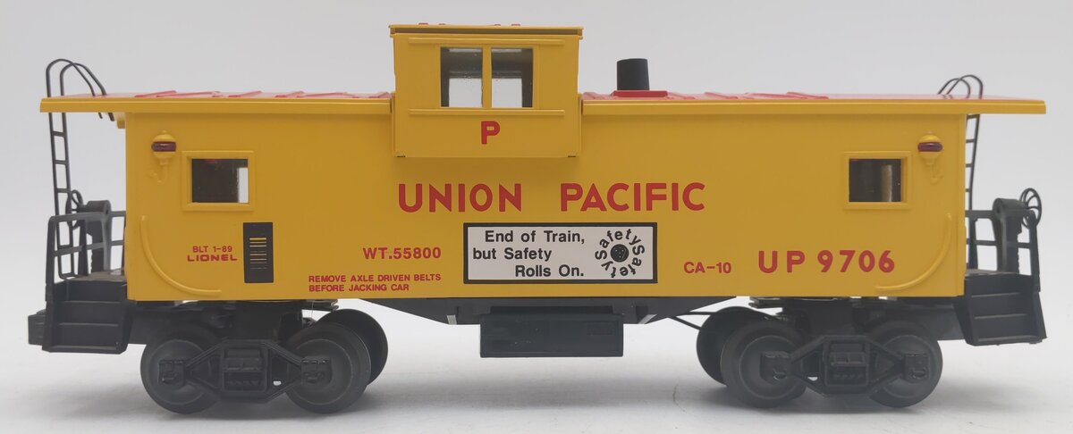 Lionel 6-19706 O Union Pacific Extended Vision Smoking Illuminated Caboose #9706 EX/Box