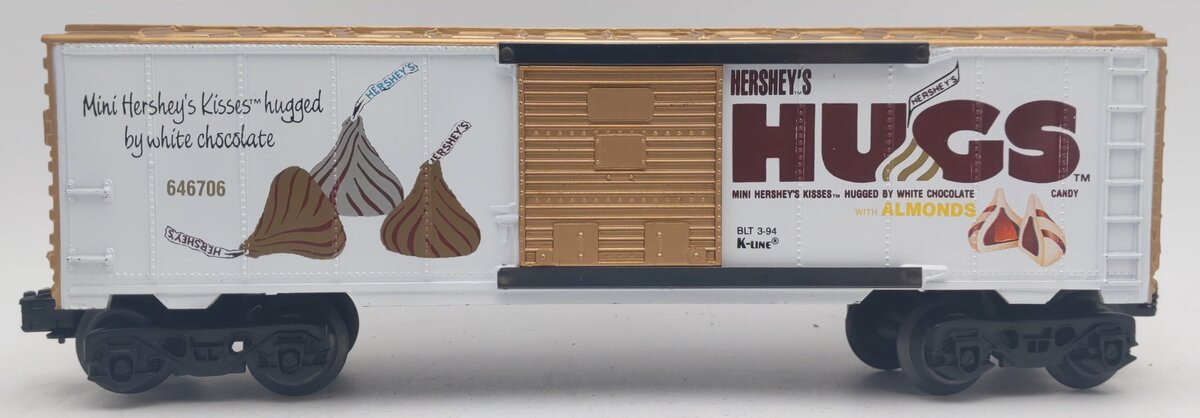 K-Line K-646706 O Hershey Hugs w/Almonds Boxcar EX/Box