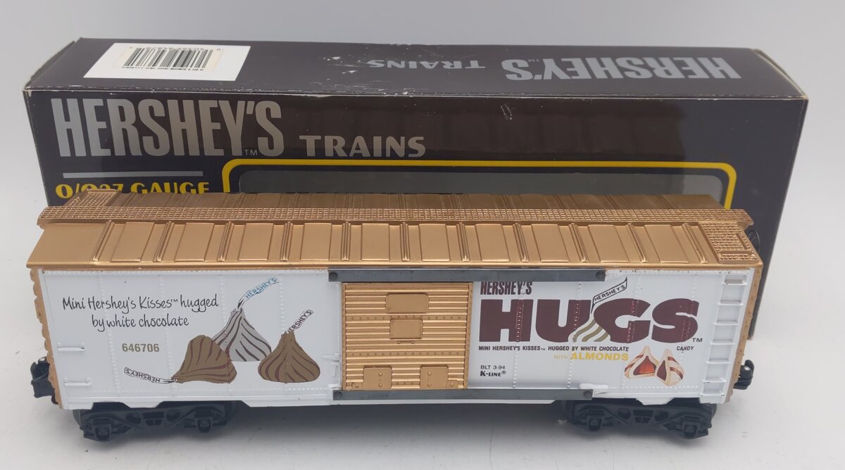 K-Line K-646706 O Hershey Hugs w/Almonds Boxcar EX/Box