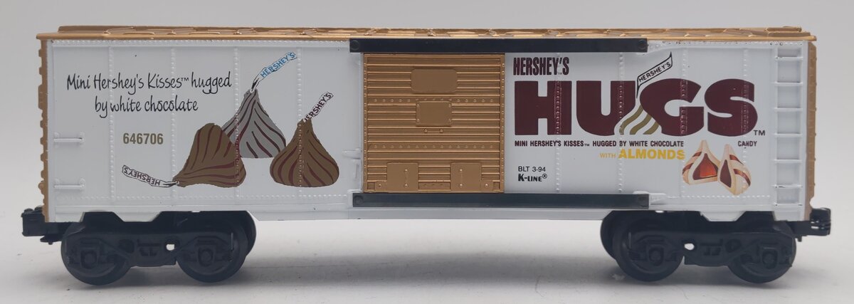 K-Line K-646706 O Hershey Hugs w/Almonds Boxcar EX/Box