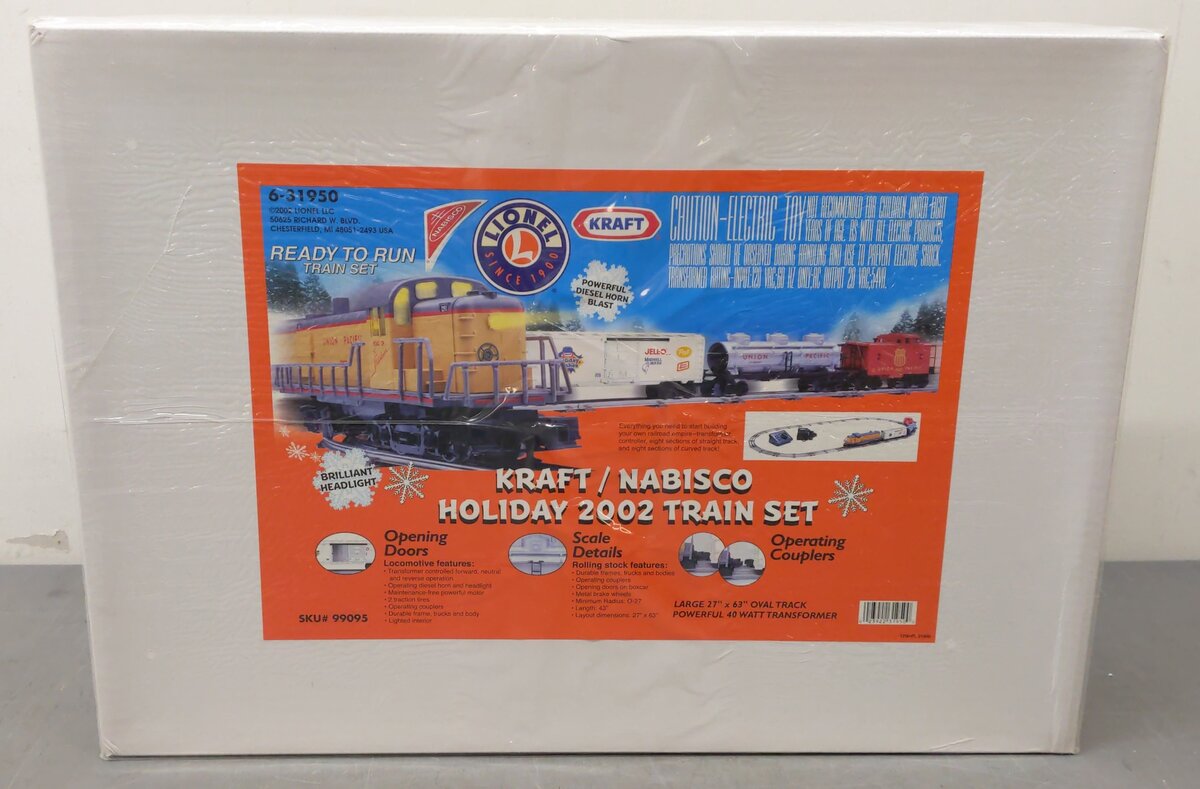 Lionel 6-31950 Union Pacific Nabisco O Gauge Diesel Freight Train Set MT/Box