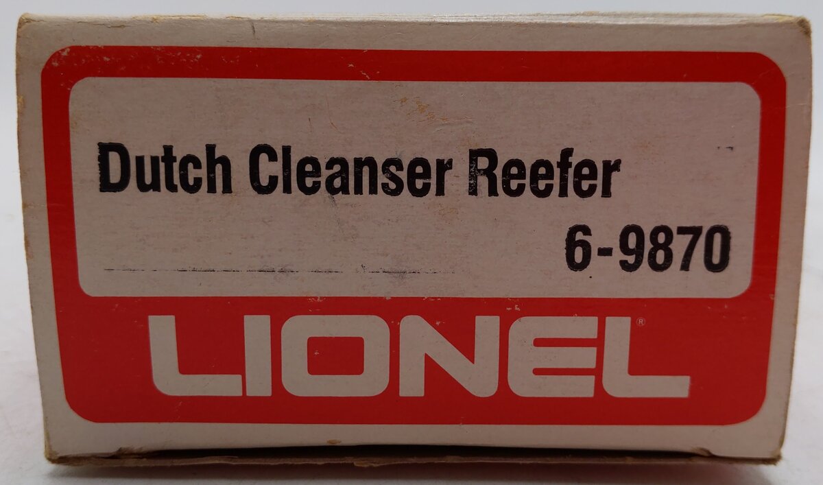 Lionel 6-9870 O Gauge Old Dutch Cleanser Billboard Reefer Car EX/Box