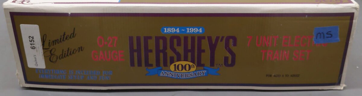 K-Line K1401 O Gauge Hershey's 100th Anniversary Steam Train Set EX/Box