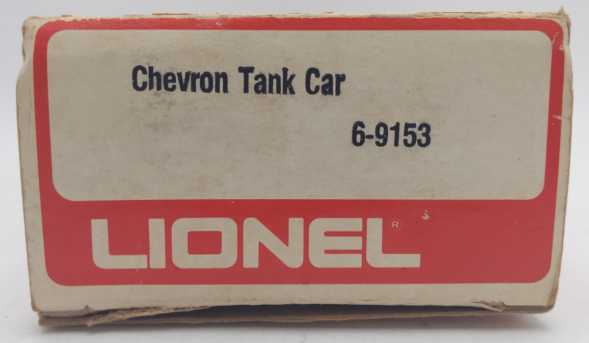 Lionel 6-9153 O Gauge Chevron Single Dome Tank Car VG/Box