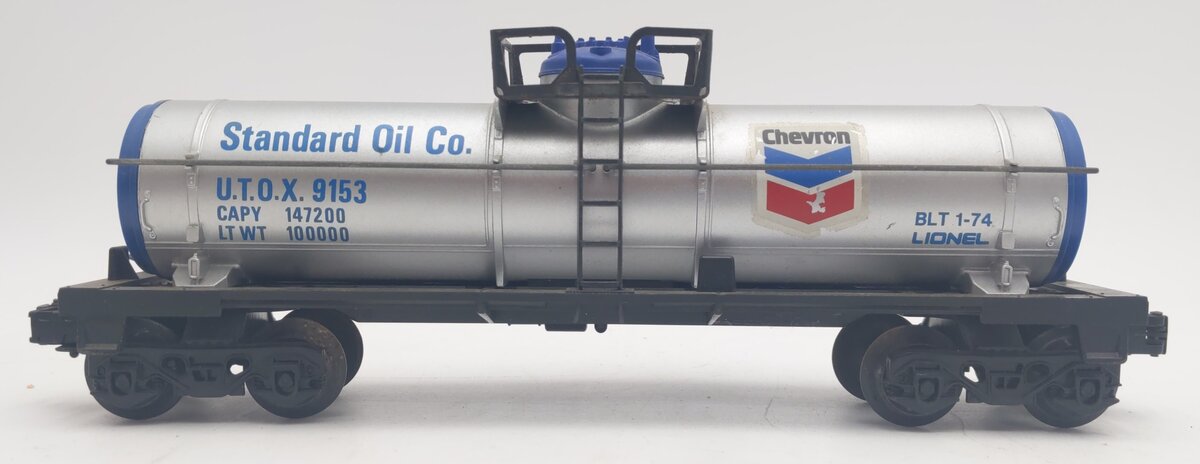 Lionel 6-9153 O Gauge Chevron Single Dome Tank Car VG/Box