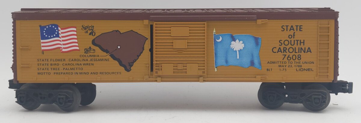 Lionel 6-7608 O Gauge State of South Carolina Boxcar #7608 EX/Box
