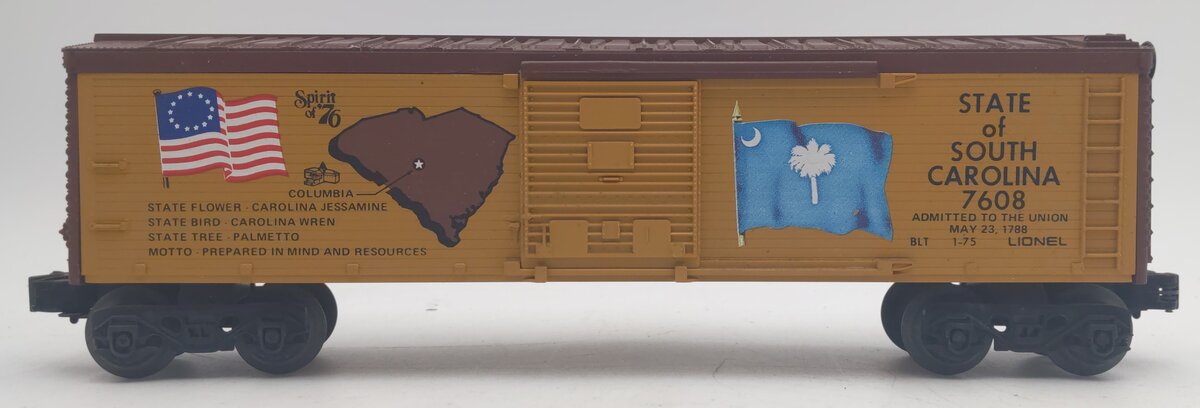 Lionel 6-7608 O Gauge State of South Carolina Boxcar #7608 EX/Box