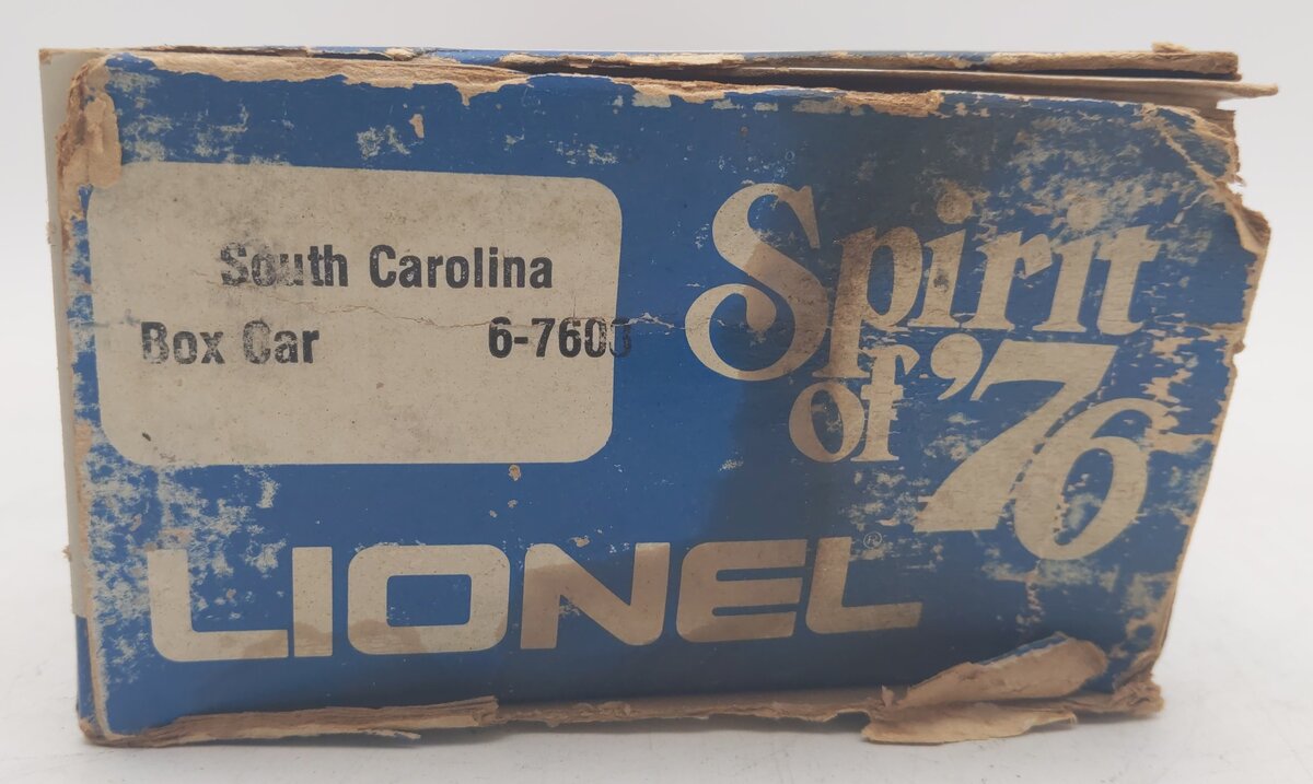 Lionel 6-7608 O Gauge State of South Carolina Boxcar #7608 EX/Box