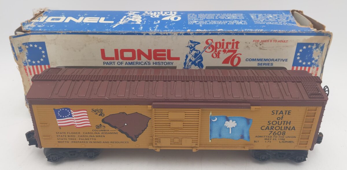 Lionel 6-7608 O Gauge State of South Carolina Boxcar #7608 EX/Box