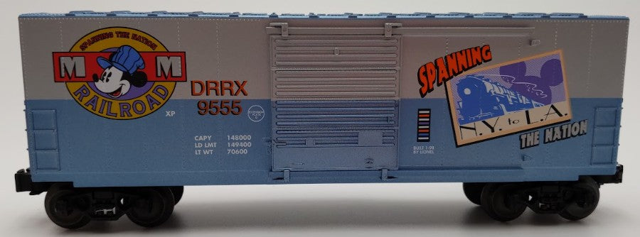Lionel 6-29205 Mickey Mouse Railroad Hi-Cube Boxcar #9555 EX/Box