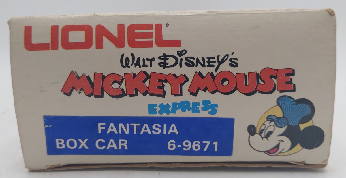 Lionel 6-9671 O Gauge Disney Fantasia Hi-Cube Boxcar #9671 VG/Box