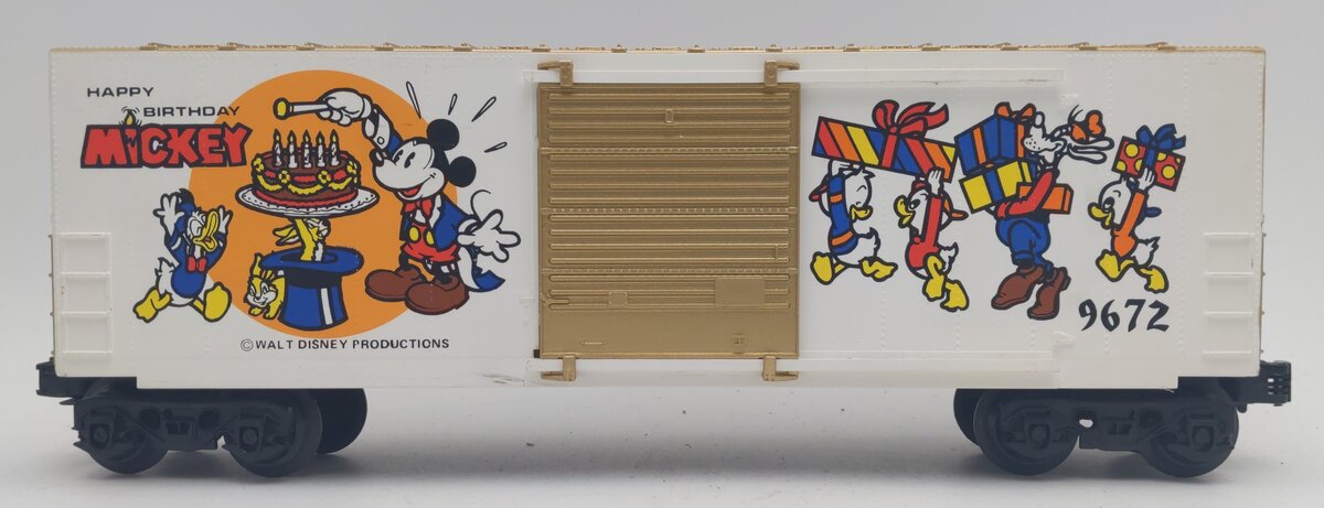 Lionel 6-9672 O Disney Mickey Mouse 50th Anniversary Car EX/Box