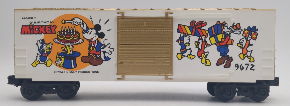 Lionel 6-9672 O Disney Mickey Mouse 50th Anniversary Car EX/Box