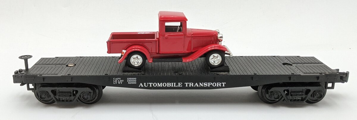 MTH 30-4146B Auto Transportation Co. Flatcar w/Pickup VG/Box