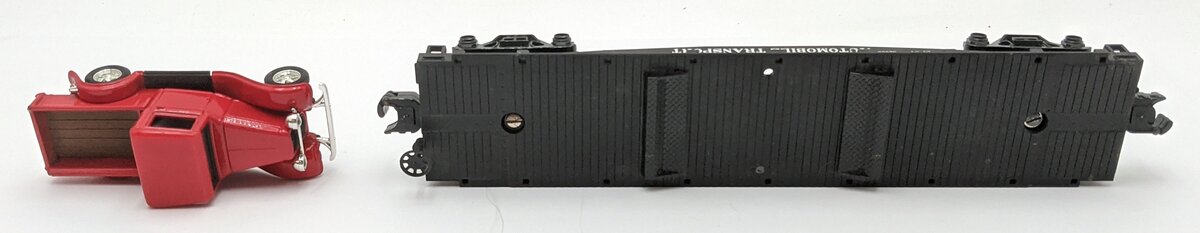 MTH 30-4146B Auto Transportation Co. Flatcar w/Pickup VG/Box