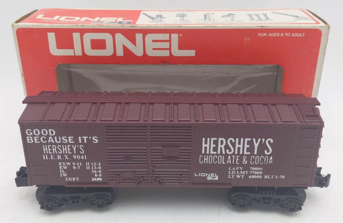 Lionel 6-9041 O Gauge Hershey's Chocolate Boxcar #9041 EX/Box