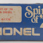Lionel 6-1776 O Gauge Spirit of 76 GP-9 Diesel Locomotive EX/Box