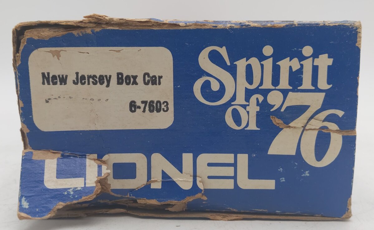 Lionel 6-7603 O Gauge State of New Jersey Boxcar #7603 VG/Box