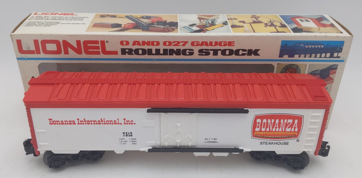 Lionel 6-7513 O Gauge Bonanza Refrigerator Car #7513 LN/Box
