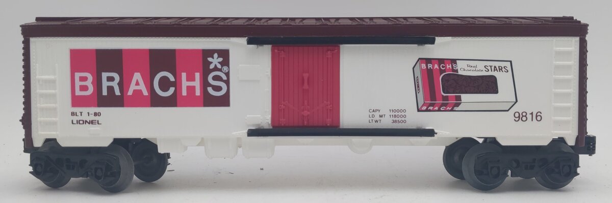 Lionel 6-9816 O Gauge Brach''s Candy Billboard Reefer Car #9816 EX/Box