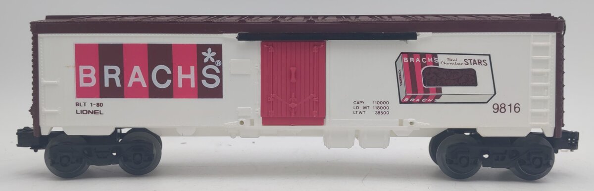 Lionel 6-9816 O Gauge Brach''s Candy Billboard Reefer Car #9816 EX/Box