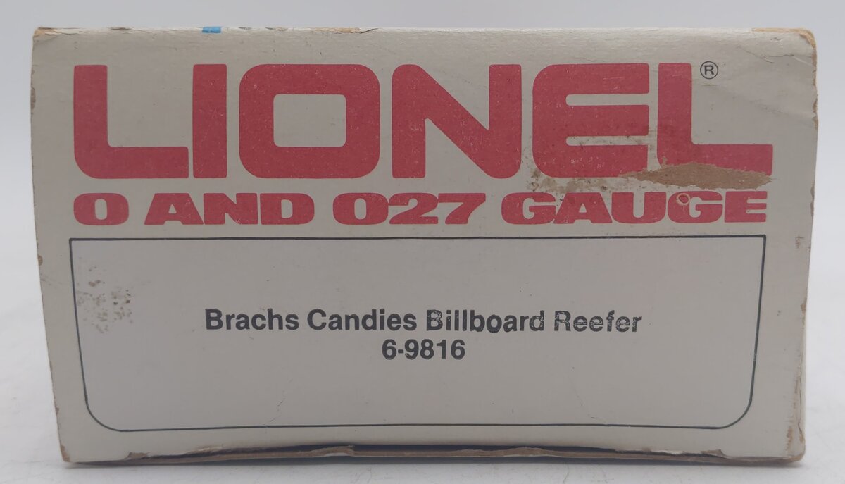 Lionel 6-9816 O Gauge Brach''s Candy Billboard Reefer Car #9816 EX/Box
