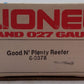 Lionel 6-9878 O Gauge Good & Plenty Billboard Reefer Car EX/Box