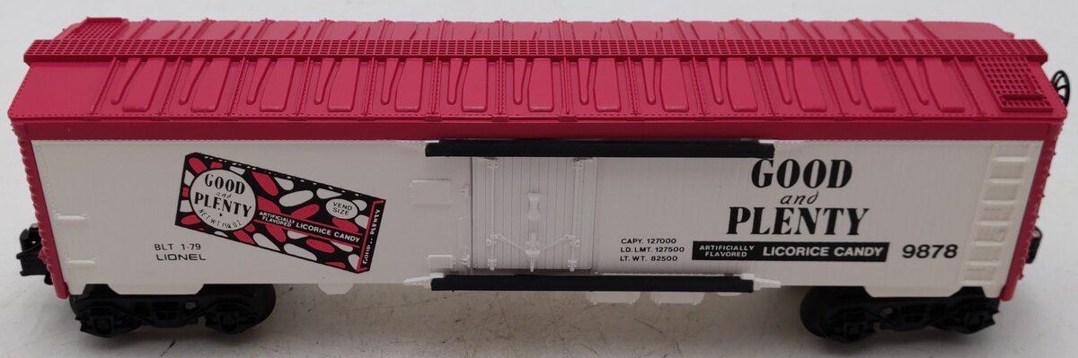 Lionel 6-9878 O Gauge Good & Plenty Billboard Reefer Car EX/Box