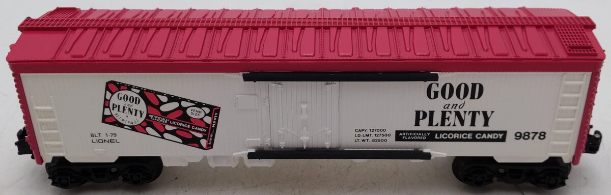Lionel 6-9878 O Gauge Good & Plenty Billboard Reefer Car EX/Box