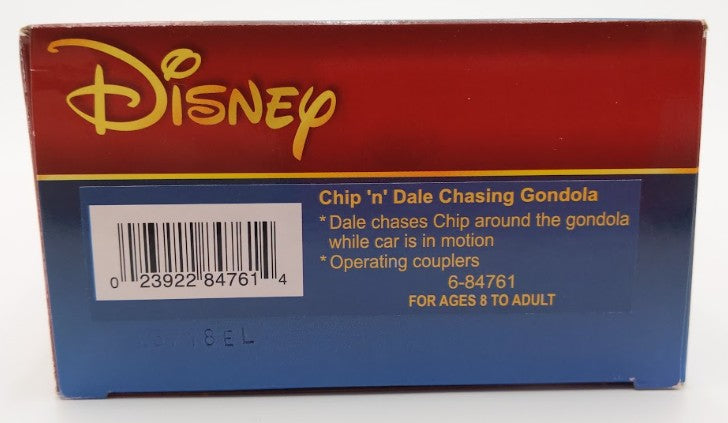 Lionel 6-84761 O Gauge Disney Chip 'n' Dale Chasing Gondola EX/Box