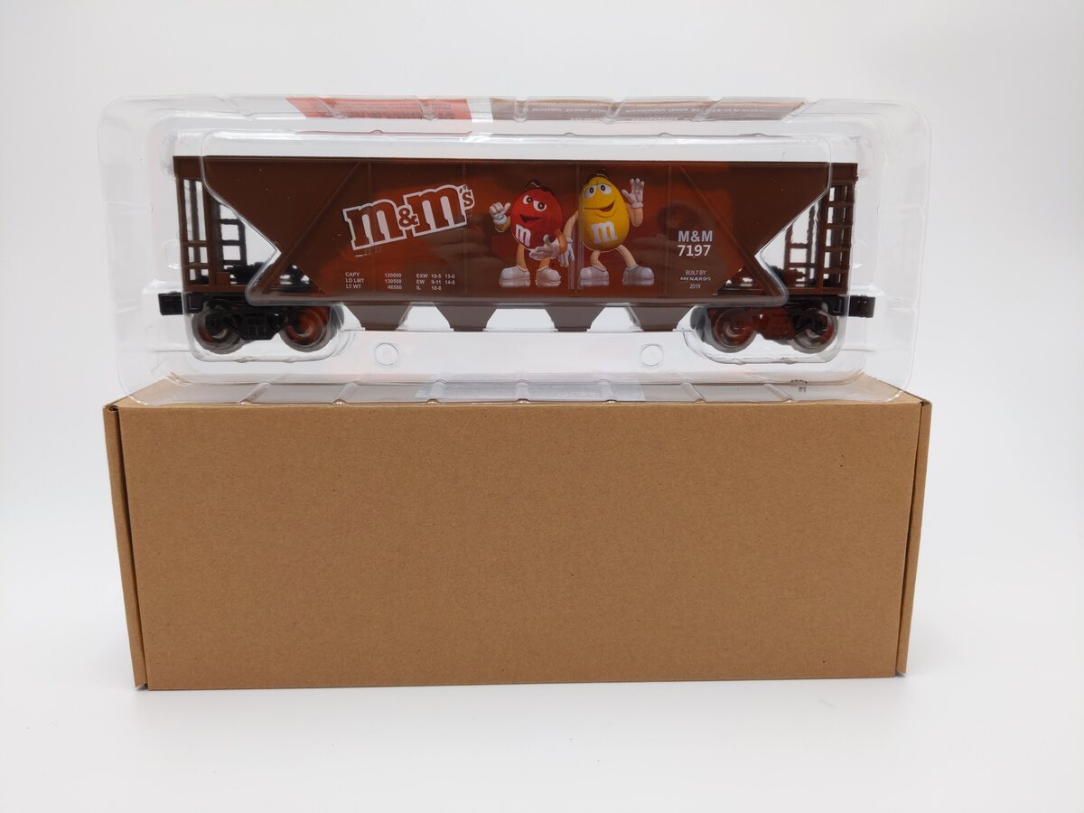 Menards 279-4595 O Gauge M&M's Hopper Car #7197 MT/Box