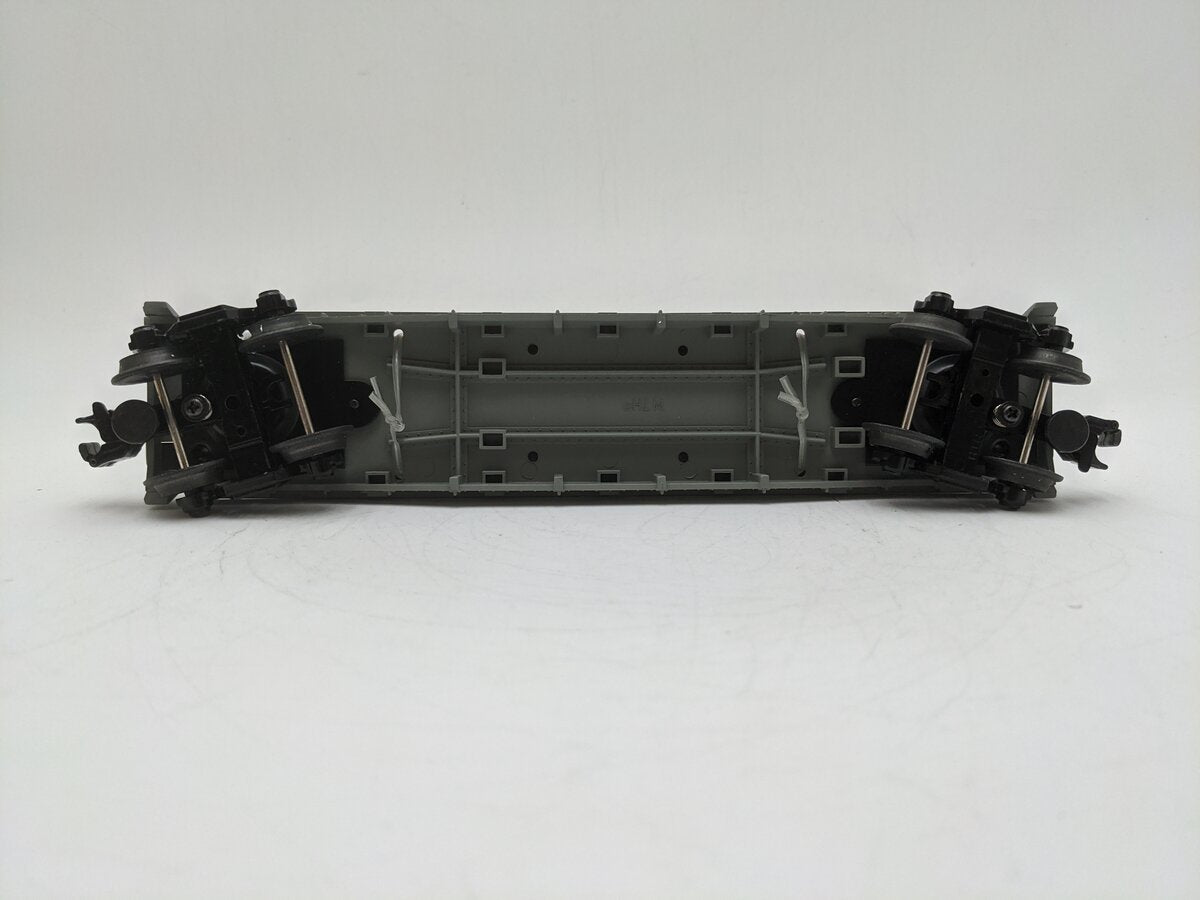 MTH 30-7623 O Gauge MTH Auto Transport Flatcar with 2 Ertl Fire Cars EX/Box