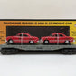 MTH 30-7623 O Gauge MTH Auto Transport Flatcar with 2 Ertl Fire Cars EX/Box