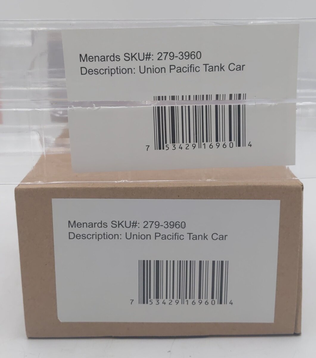Menards 279-3960 O-Gauge Union Pacific Tank Car #3680 EX/Box