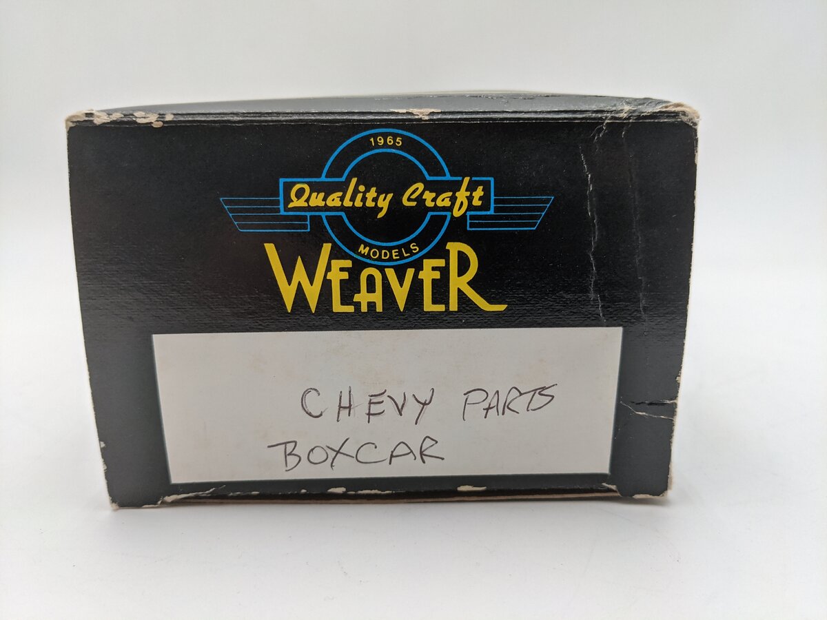 Weaver 210700 O Gauge Chevrolet Geniune Parts Boxcar #1025 - 3 Rail VG/Box