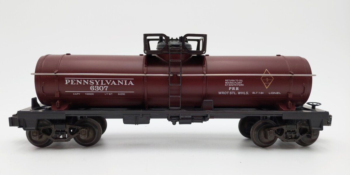 Lionel 6-6307 O Gauge Pennsylvania Single Dome Tank Car EX/Box