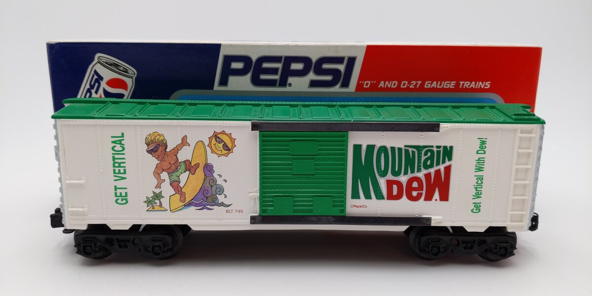 K-Line K646403 O Gauge Mountain Dew Boxcar EX/Box