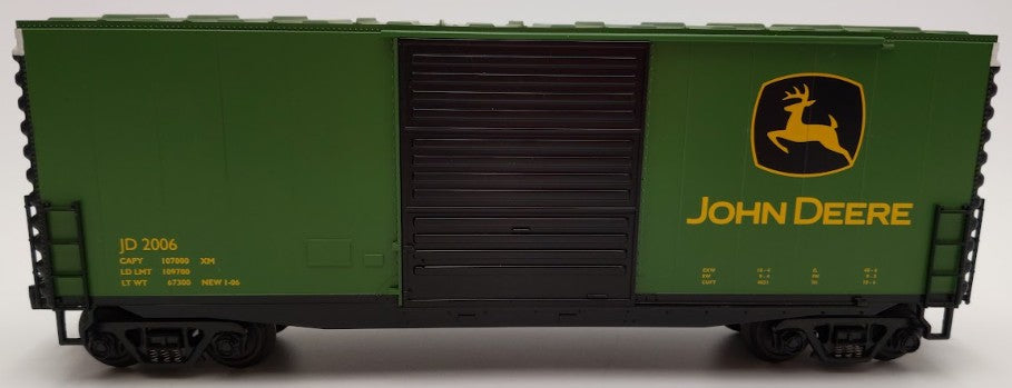 MTH 30-74377 O Gauge John Deere 40' High Cube Box Car #2006 EX/Box