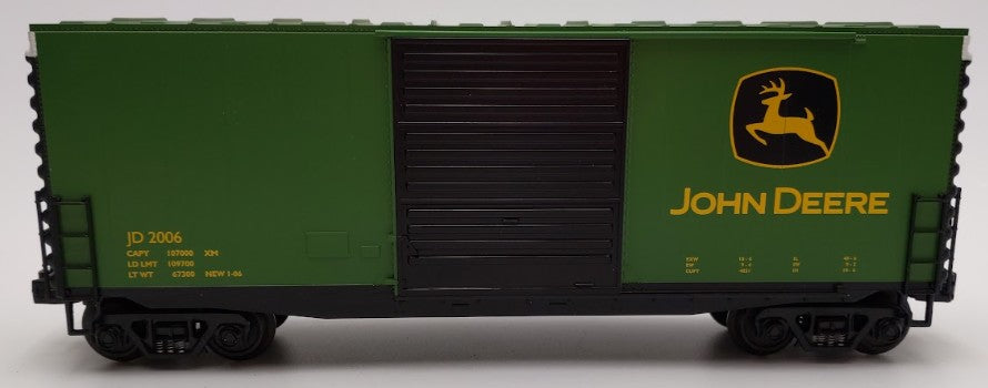 MTH 30-74377 O Gauge John Deere 40' High Cube Box Car #2006 EX/Box