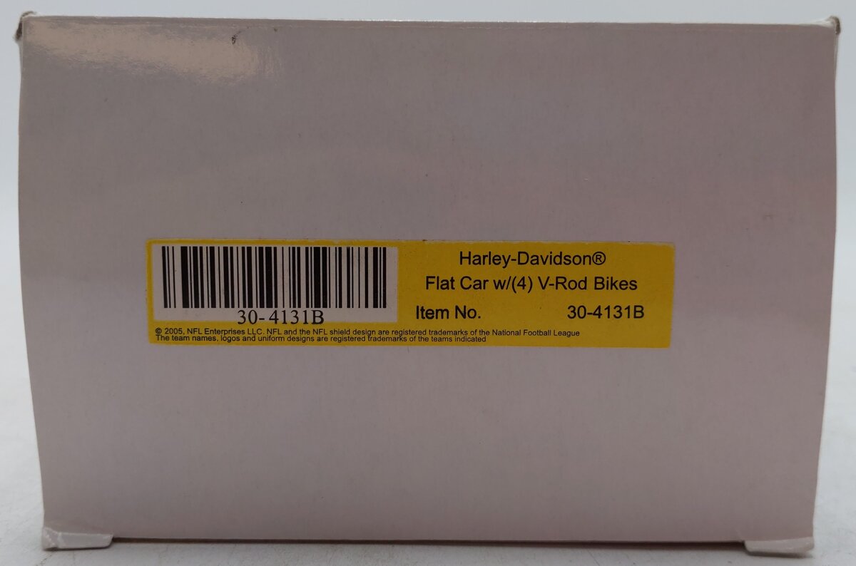 MTH 30-4131B O Gauge Harley Davidson Flatcar w/ Bike Load EX/Box