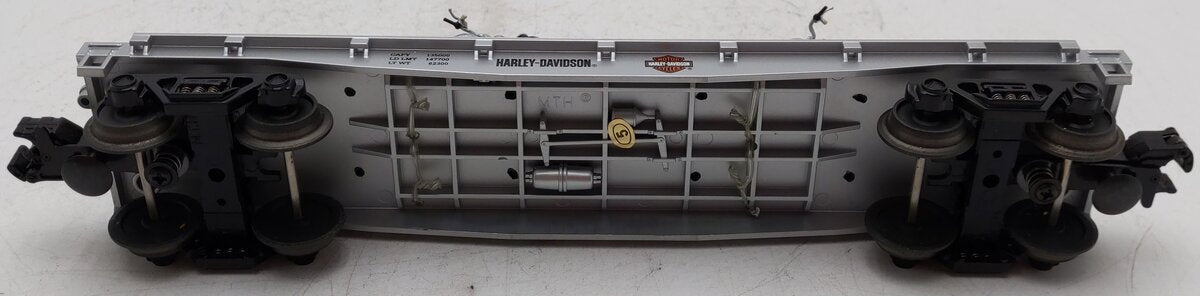 MTH 30-4131B O Gauge Harley Davidson Flatcar w/ Bike Load EX/Box