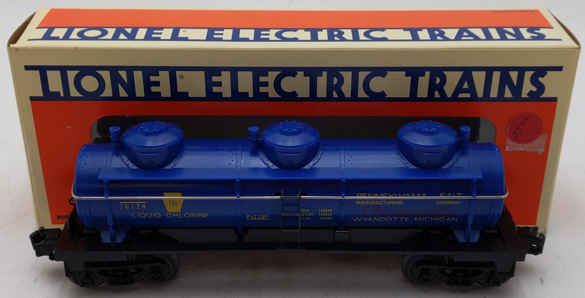 Lionel 6-16124 O Gauge Pennsylvania Salt 3-Dome Tank Car EX/Box