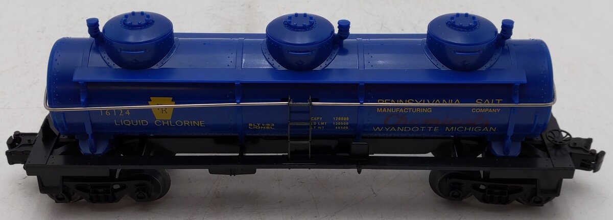 Lionel 6-16124 O Gauge Pennsylvania Salt 3-Dome Tank Car EX/Box